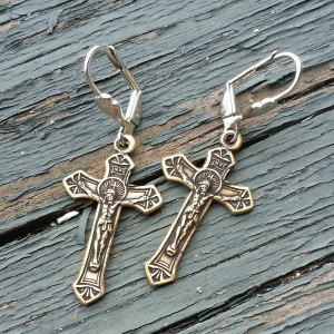 Crucifix Earrings | lorraine frances