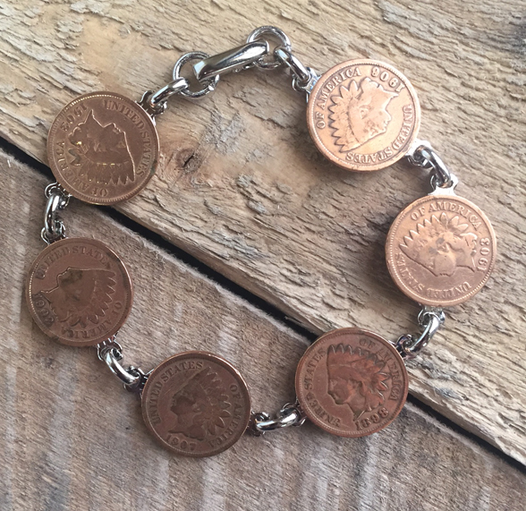 Classic Indian Head Penny Coin Bracelet | lorraine frances